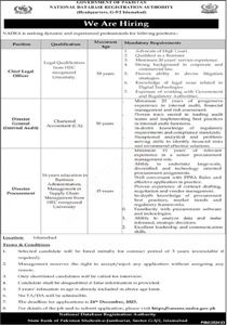 NADRA Jobs 2023